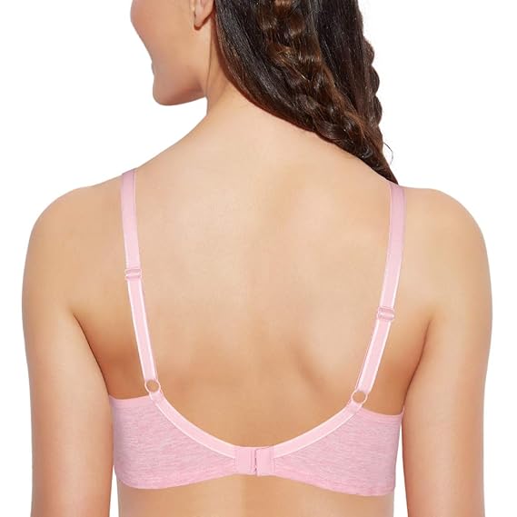 Enamor Smoothening Women's Cotton Everyday Balconette T-Shirt Bra – Padded, Wirefree, Medium Coverage, Full Support, All-Day Comfort A017